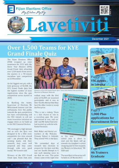 December 2021 Lavetiviti Cover page